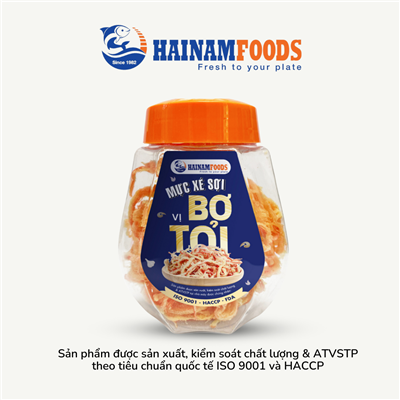 MỰC XÉ SỢI VỊ BƠ TỎI