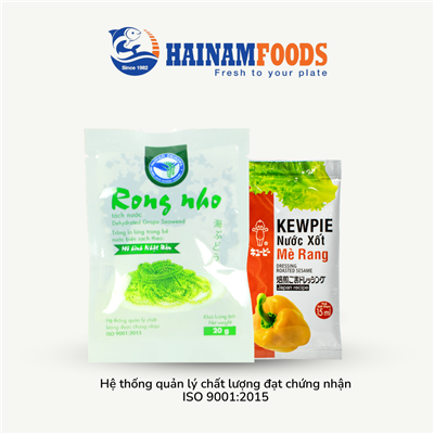 COMBO RONG NHO TÁCH NƯỚC 20G KÈM XỐT MÈ RANG