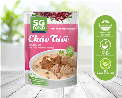 Cháo tươi Deli Bò Đậu đỏ 240g