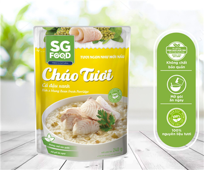 Cháo tươi Deli Cá Đậu xanh 240g