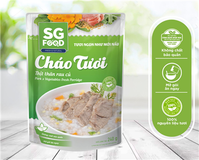 Cháo tươi Deli Thịt Thăn Rau củ 240g