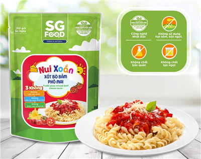 Nui xoắn xốt bò bằm phô mai 200g