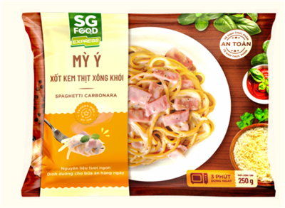 Mỳ Ý Xốt Kem Thịt Xông Khói