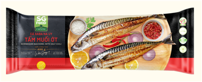 Cá Saba Na Uy tẩm muối ớt 400gr