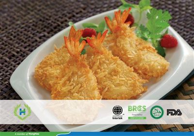 Tôm xẻ bướm tẩm xù dừa