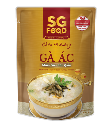 Cháo bổ dưỡng gà ác nhân sâm 240g